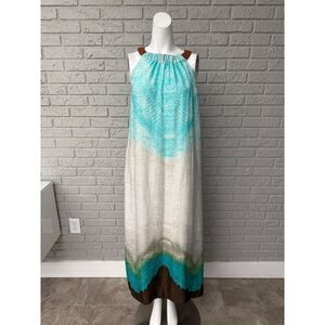 Chico’s Women Bahama Breeze Ombré Faux Leather Maxi Dress Size 0 (4)